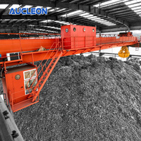 Grue à grappin robuste à double poutre, grue à grappin suspendue avec contrôle anti-oscillation, grue à grappin à coquille pour la manutention de matériaux en entrepôt