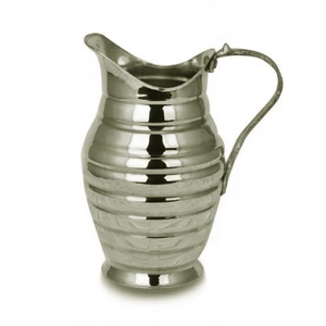 Carafe en tranches de cuivre faites à la main de Style Ottoman pour le Service aux boissons, couleur oxyde de Surahi, aspect Antique de Style traditionnel Antalya - Product Image 4