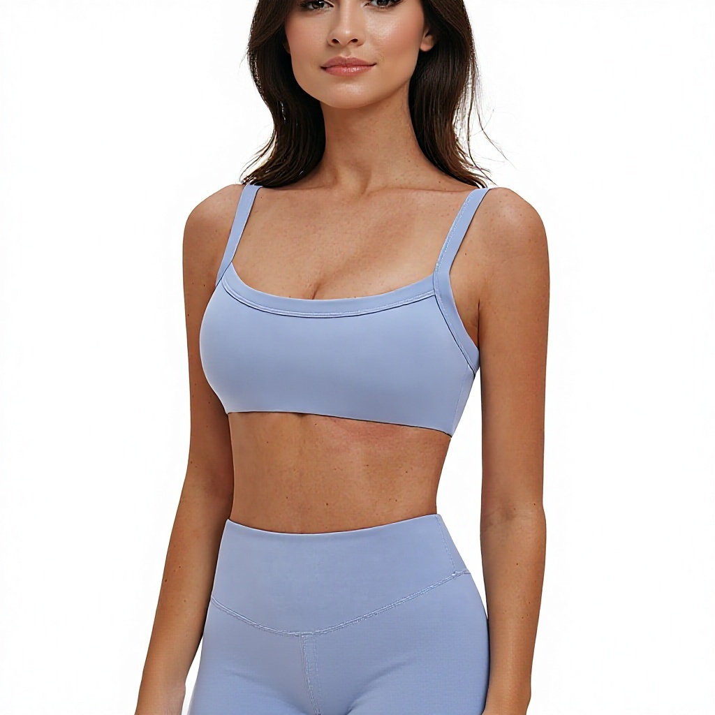 Cross-Border Brushed Shoulder-Strap Yoga Bra Hollow-out High Support Breathable Tight-Fitting Sports Underwear Outerwear Running