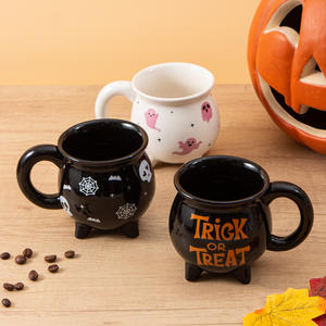 Taza de Cerámica Personalizable de Halloween de 380 ml, Taza de Café Resistente al Calor con Asa, Regalo para Fiestas - Product Image 4