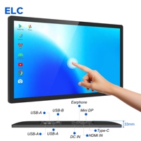 Moniteur tactile commercial 15,6 pouces HDMI Mini DP Type C USB B Module d'affichage intégré pour panneau de commande