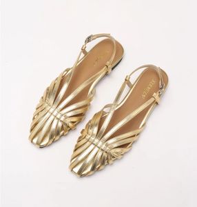 Sandalias Planas de Mujer ZAROY con Punta Estrecha, Tallas Grandes, Diseño de <span class=keywords><strong>Marca</strong></span>, Zapatos de Fiesta, Sandalias de Playa con Huecos, Estilo Gladiador - Product Image 2