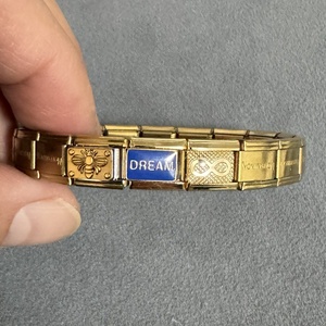 Italian <b>Charms</b> Bracelet with Different Designs Italian Bracelet Gold Plating Stainless Steel <b>Charms</b> Italian Bracelet Customized - Product Image 5