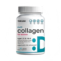 Vente directe OEM de capsules de peptides de collagène hydrolysé pour soutenir la santé des articulations et des cheveux/ongles chez les adultes