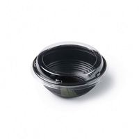 Conteneur alimentaire jetable en plastique transparent avec couvercles, logo personnalisé, bol à salade en plastique