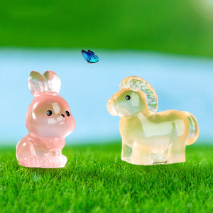 Miniaturas <span class=keywords><strong>de</strong></span> Resina Luminosas <span class=keywords><strong>de</strong></span> los Doce Signos del Zodiaco, Figuras <span class=keywords><strong>de</strong></span> Animales como Conejo, Dragón, Serpiente y Cerdo, Adornos <span class=keywords><strong>de</strong></span> Resina para Micro Paisajes y Manualidades - Product Image 4