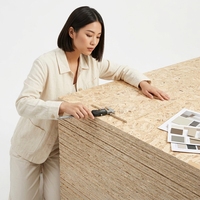 Panneau de contreplaqué OSB, design moderne, surface non finie, pour la construction, les meubles et l'emballage