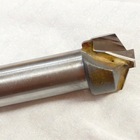Fresa de Carburo de Tungsteno Sólido de Alta Velocidad, Fabricada con Tecnología OEM/ODM, con Radio Exterior del Cilindro Soldado, para Biselado