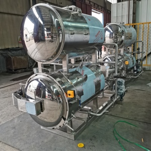 Autoclave industriel professionnel de stérilisateur de nourriture pour des plateaux en plastique de boîtes en métal ou la nourriture ensachée pour la marmite - Product Image 1