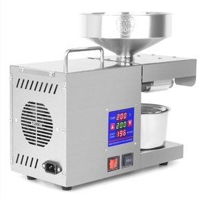 Presse à huile automatique domestique compacte en acier inoxydable à vis pour sésame, arachide, noix de coco, graines de ricin - Product Image 4
