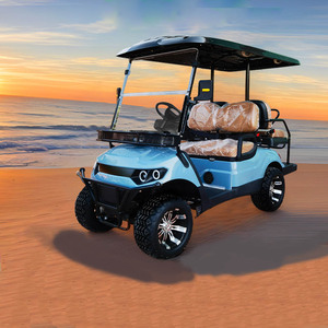 Carrito de golf de 4 + 2 asientos, fuente de fábrica, Parque escénico, Campus, aeropuerto, patrulla, recorrido, golf eléctrico todoterreno - Product Image 2