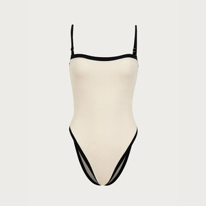 <span class=keywords><strong>Maillot</strong></span> <span class=keywords><strong>de</strong></span> <span class=keywords><strong>bain</strong></span> une pièce <span class=keywords><strong>noir</strong></span> et blanc pour femme, design <span class=keywords><strong>sexy</strong></span>, séchage rapide, imperméable - Product Image 5