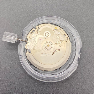 Pièces de montre, mouvement de montre authentique compatible avec le mouvement automatique <span class=keywords><strong>Seiko</strong></span> <span class=keywords><strong>NH35</strong></span>/NH35A, couronne avec date et jour, acier allié noir - Product Image 3