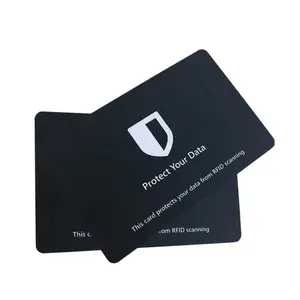 Impresora de PVC de doble cara, Protector de tarjeta de crédito de lujo, bloqueador de 13,56 Mhz, protección RFID, NFC, tarjeta de Chip de bloqueo de señal