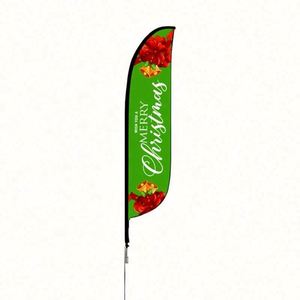 Roadside Advertising Flying Teardrop Feather <b>Flags</b> Colorful Beach Decorative Banner with Fiberglass Flagpole for Trade Show Tent - Product Image 2