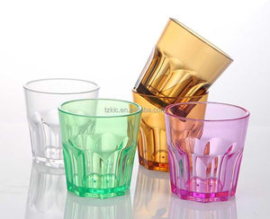 Bicchiere <span class=keywords><strong>in</strong></span> Plastica Ottagonale Trasparente Personalizzabile per <span class=keywords><strong>Acqua</strong></span> e Birra - Product Image 1