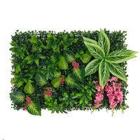 Follaje Artificial de Plástico, Pared de Plantas Artificiales Estilo Milán, Eucalipto, Decoración para Entrada, Fondo Colgante para Pared