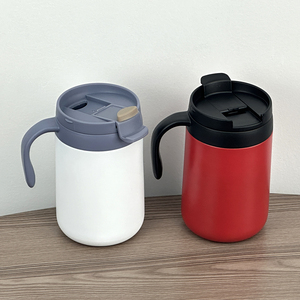 Taza de Café con Logotipo Personalizado al por Mayor 2026, Taza de Café con Tapa, Vaso Aislado de Acero Inoxidable, Tazas para el Hogar con Asa - Product Image 5