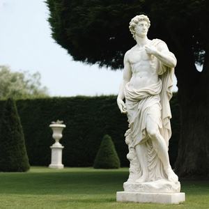 Özelleştirilmiş Dış Mekan Bahçe Dekorasyonu Roma Boyutunda Mermer Çıplak <span class=keywords><strong>David</strong></span> Heykeli El Yapımı Oyma Kolay Temizlenebilir 5 Yıl Garantili - Product Image 4