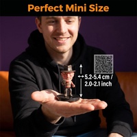 Figurines Chibi d'horreur mignonnes et effrayantes inspirées des films de slasher pour les récompenses de la finition des Escape Rooms - Série de figurines de recharge pour boîte mystère