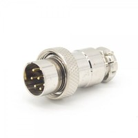 Suministro GX16 8 pines Cable macho inverso enchufe hembra montaje en Panel conectores circulares para montaje en Panel inverso