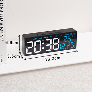 Horloge numérique à écran large <span class=keywords><strong>Cyberpunk</strong></span> à piles pour enfants, pour le bureau personnel, la scène, l'alarme, la maison - Product Image 5