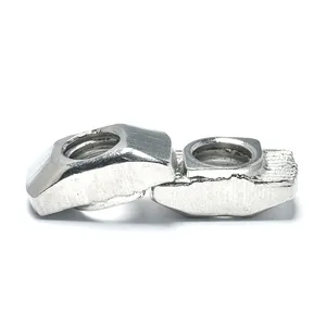 M8 T Hammer Head Fastener Nickel Plated T Slot Nut M5 Carbon Steel Nut for Aluminum Profile Slide Nut