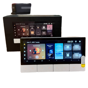 PW54T Smart Android 11 Voice Panneau <span class=keywords><strong>de</strong></span> commande central à distance pour la maison avec 4 relais lumineux Panneau <span class=keywords><strong>de</strong></span> contrôle WiFi <span class=keywords><strong>Tuya</strong></span> pour hôtels - Product Image 1