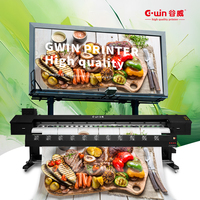 Precio de Fábrica GWIN GW3200 Impresora de Inyección de Tinta Eco-Solvente Automática Comercial con Cabezales de Impresión Dobles I3200 XP600 para Materiales Flexibles, 1 Año de Garantía