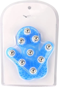 背中の体の脚と足の使用のための回転ローラーパーム型フィットネスマッサージャーを備えたセルライトスムージングマッサージミット - Product Image 3