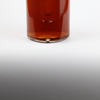 Bouteille en verre grande et transparente de 2 L (2000 ml) pour alcool, spiritueux, bière ou vin