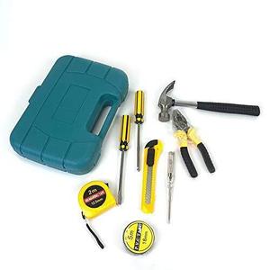 Kit d'outils à main <span class=keywords><strong>9</strong></span> en <span class=keywords><strong>1</strong></span> Ensemble d'outils de réparation Tournevis Marteau Pince avec mallette de rangement - Product Image 3