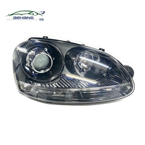 Fari Anteriori Compatibili con <span class=keywords><strong>Volkswagen</strong></span> <span class=keywords><strong>Golf</strong></span> 5 <span class=keywords><strong>2005</strong></span> 2006-2008, OE 1K6941005 1K6941006, Sagitar con Lenti Semi-Nere - Product Image 2