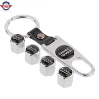 Metal Wheel Dust Air Cover Accessories Keychain many car logo Stainless steel Tire Valve Stem Ca p