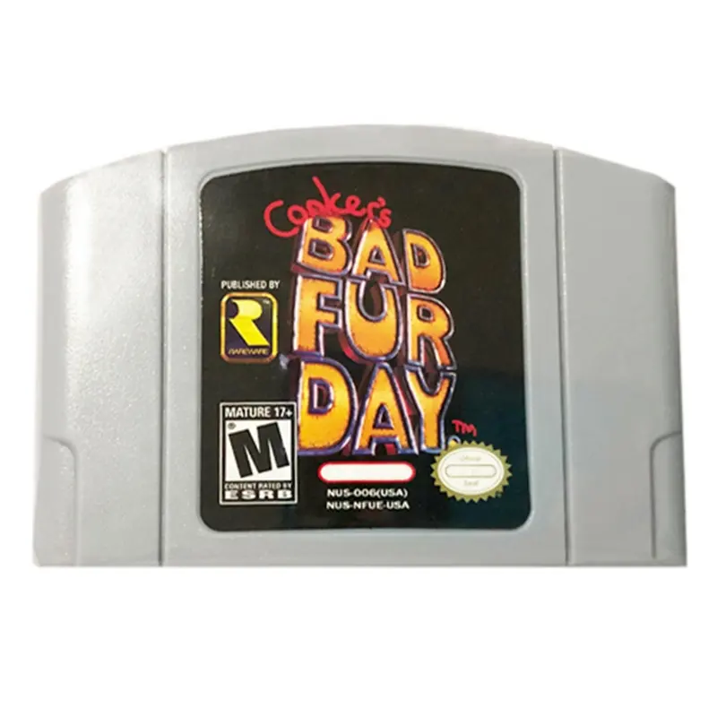In Stock US NTSC Version Conker bad Fur Day Video Game For N64 GAME