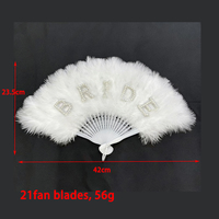 Éventails de danse élégants et professionnels pour femmes, avec plumes et design diamant, couleurs blanc et rouge, style classique, vente en gros