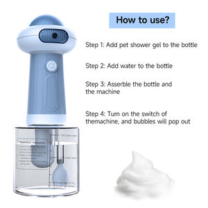 Dispensador automático <span class=keywords><strong>de</strong></span> jabón para perros, vaporizador <span class=keywords><strong>de</strong></span> aseo USB silencioso inalámbrico ecológico, rociador <span class=keywords><strong>de</strong></span> espuma para champú <span class=keywords><strong>de</strong></span> baño <span class=keywords><strong>de</strong></span> plástico para más profundo - Product Image 5