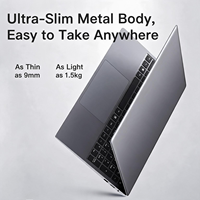 Nouvel ordinateur portable en métal ultra-fin de 15,6 pouces FHD, Intel Core I7 4500U, double Windows 10 Office, 8 Go de DDR3, 2 To de SSD, clavier rétroéclairé