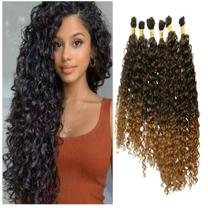 Comercio Transfronterizo Han Si Peluca de Cabello Sintético BELESSA Ondas Pequeñas y Largas 240g Paquete de Extensiones de Cabello Set de Tres Piezas - Product Image 4