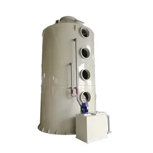 High-efficiency and low-energy vertical cyclone tower for industrial waste gas dust removal
