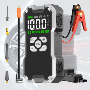 Démarreur de voiture portable 45W avec compresseur d'air et lumière SOS 150PSI Booster de batterie 12V pour camion SUV Moto - Product Image 1