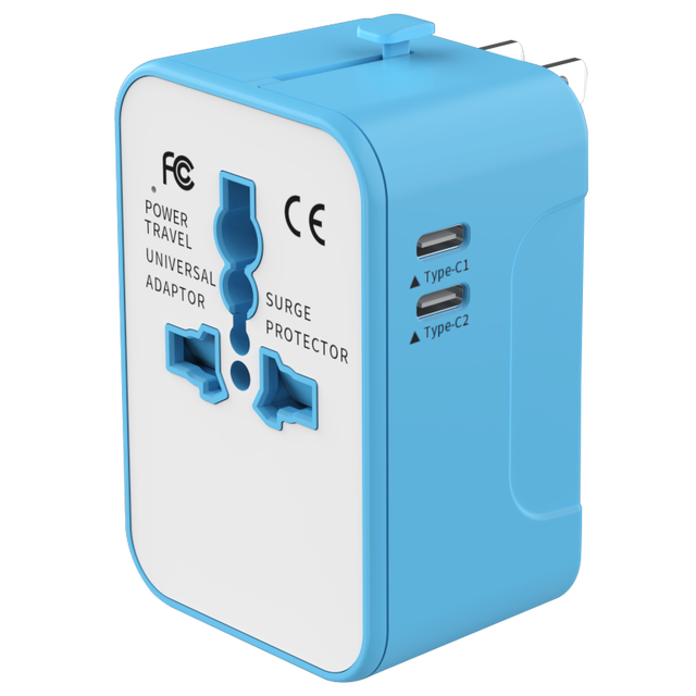Best Seller 2024 Universal International Travel Adapter PD Plug All-in-One Travel Solution for 13A/63A Rated Current ABS