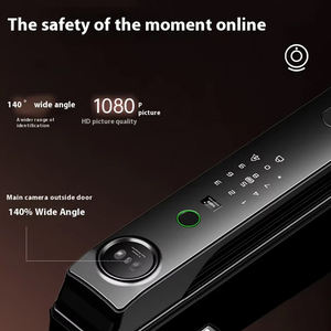 新世代デジタルロックスマート指紋顔認識ウッドアルミニウム素材メモリーカードクラウドデータTTlock - Product Image 4