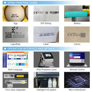 Impresora de Inyección de Tinta CIJ Inteligente Totalmente Automatizada, Nueva Impresora de Inyección de Tinta de Caracteres Pequeños para Codificación de Fecha y Número de Lote - Product Image 3