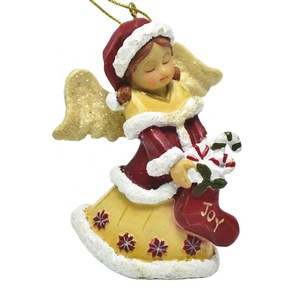 Personalized Baby Hanging Ornament Custom Made Polyresin Small <strong>Cherub</strong> Figurine Angel Wings <strong>Statue</strong> - Product Image 3