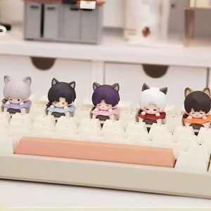 Official Love and <span class=keywords><strong>Deepspace</strong></span> Your Cat Misses You Rafayel Sylus Caleb Zayne Xavier Game Cosplay Keycap Card Rod Toiletry Bag - Product Image 2