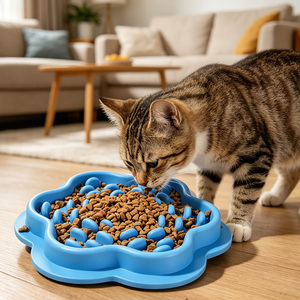 Comedero Lento de Silicona para Perros y Gatos, Tapete para Lamer para Gatos, Grado Alimenticio, Sin BPA, Comedero con Forma de Flor, Laberinto, Anti-Asfixia - Product Image 2