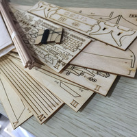 Kit de Barco Pirata para Adultos, Juguete de Modelo de Vela Harvey Occidental Antiguo de Madera para Regalo
