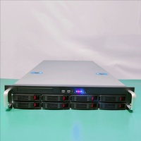 8 emplacements pour disque dur remplaçables à chaud 2U châssis de serveur NVR stockage KTV Internet café ventilateur E-Atx double canal carte mère Mini Rack ATX