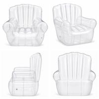 Fauteuil gonflable moderne pour hôtel, chaise longue d'extérieur en PVC, confortable et portable avec pompe intégrée